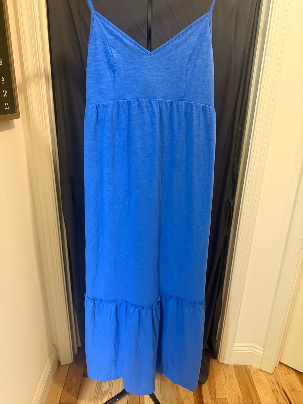 Kohl's Royal Blue Maxi Sundress with Ruffle Hem